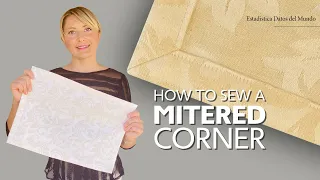 Sewing for BEGINNERS - Tips and Hacks / Mitered Corners on Tablecloths or Napkins