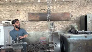 Machining process Heavy Shaft with Old Machine