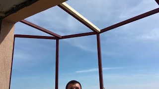 Как сделать полукруглый балкон с крышей с нуля!