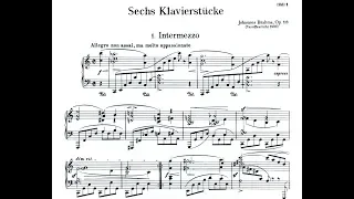 Johannes Brahms op 118 6 Klavierstücke