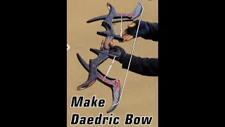 Daedric Bow Made from Leafspring and Plywood