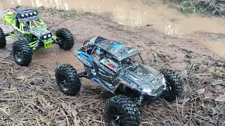 1/12 WLToys 12428 vs 12428-b in mud