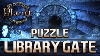 Elder Scrolls Online - How to Open Library Gate Puzzle (Cross The Dark Chamber)