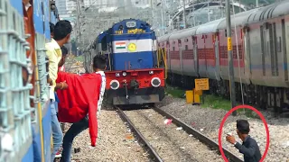 Stupid boy VS Speeding TRAIn || crazy for Selfi