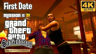 GTA San Andreas Definitive Edition - Mission #31 - First Date (4K 60 FPS)