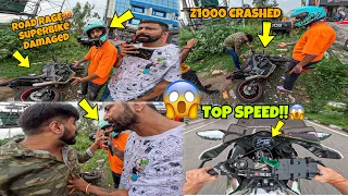 EXTREME ROAD RAGE🤬 || Z1000 Crash kardi | Top Speed Of Zx10R