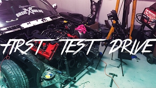 BMW V8 SWAPPED E30 EP 18 // FIRST TEST DRIVE!!!!.....Kinda?! // AIR FILTER //