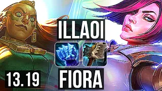 ILLAOI vs FIORA (TOP) | 8 solo kills, 1.1M mastery | KR Master | 13.19