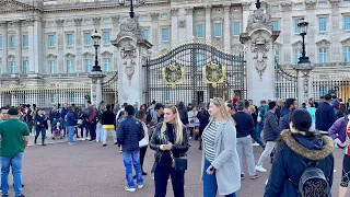 London Virtual Walking Tour Buckingham Palace to Westminster | London Marathon 2022 [4K HDR ]