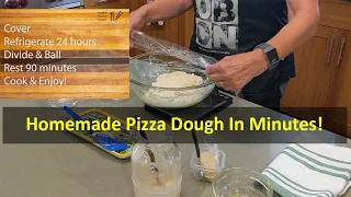 Patrick Ryan No Knead Sourdough Pizza Dough Recipe