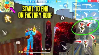 Booyah On Factory Roof | Garena Free Fire Factory Fist Fight | I Killed Campers On Factory Roof