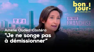 "Je ne songe pas à démissionner", Amélie Oudéa-Castéra, ministre de l’Éducation nationale