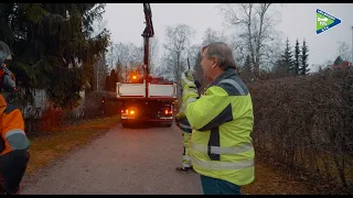 Kuljettajan matkassa — joulukuusi Senaatintorille