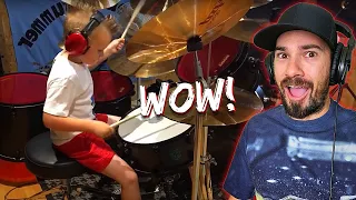 Slipknot - Eyeless (Drum Cover By 6 Year Old | Caleb H) REACTION!!