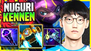 NUGURI IS READY FOR KENNEN WITH NEW ITEMS! - FPX Nuguri Plays Kennen Top vs Camille! | Preseason 11