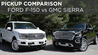 2019 Ford F-150 Limited vs. 2019 GMC Sierra Denali | Pickup Comparison | Driving.ca