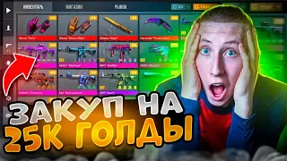 МЕГА ЗАКУП😱СОБРАЛ ИНВЕНТАРЬ МЕЧТЫ НА 25 000 ГОЛДЫ В STANDOFF 2 (прокачка)