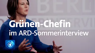 Baerbock (Grüne) im ARD-Sommerinterview: "Das müssen wir aufarbeiten" | 2021