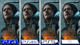 Death Stranding Director's Cut | PS5 - PC - PS4 - PS4 Pro | Graphics Comparison & FPS