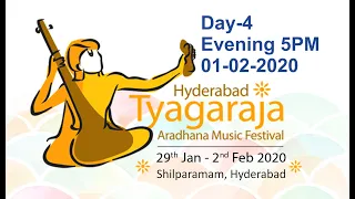 HTAMF 2020 Day 4 Evening 5 PM || Hyderabad Tyagaraja Aradhana Music Festival || Concerts on 1-2-2020