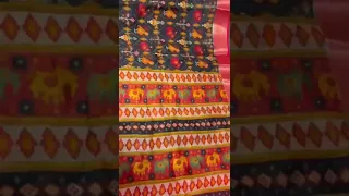 Beautiful Classy Jute Silk Saree with Patola Digital Print for just 799+$