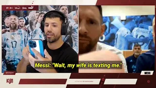 Aguero & Papu laugh as Antonela scolds Messi for his comments