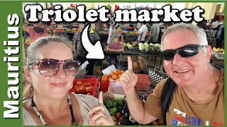 Triolet market - best street food in Mauritius