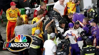 Joey Logano, Denny Hamlin involved in altercation at Martinsville | Motorsports on NBC