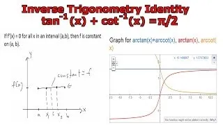 Inverse Trig Identity: arctan(x) + arccot(x) = π/2
