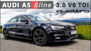 #Audi A5 S line 3.0 V6 TDI #quattro 245 HP 500 Nm S tronic - second hand car test 2014 mk1 facelift