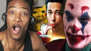 ETIKA REACTS TO MOVIE TRAILERS #4 (Detective Pikachu, Joker, Shazam, &  GodZilla )