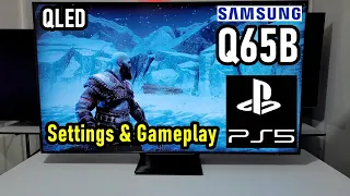 SAMSUNG Q65B QLED con PlayStation 5: Configuraciones Modo Juego y Gameplay