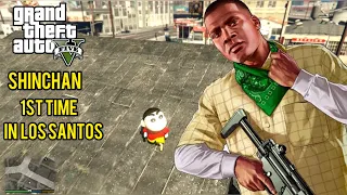 Shinchan Met Franklin for the first time in Gta5 | Shinchan Mod | Gta5 story episode 1 ThugBoi Max