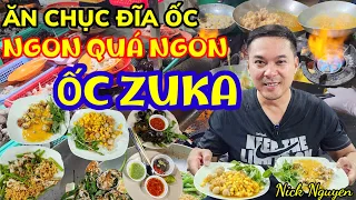 ĂN CHỤC ĐĨA ỐC VẪN CÒN THÈM - ỐC ZUKA VẠN KIẾP BÌNH THẠNH || Ẩm thực Sài Gòn || Nick Nguyen