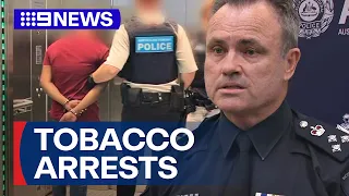 Six men charged in Victoria over $15 million illicit tobacco importation | 9 News Australia