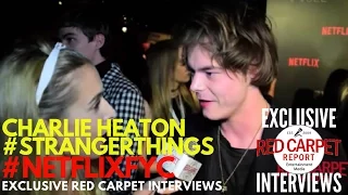 Charlie Heaton #StrangerThings interviewed at Netflix’s FYSee Space kick-off party #NetflixFYSee