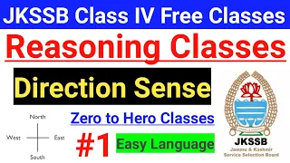 #1 JKSSB Reasoning Classes ~  Direction Questions with tricks || Class IV Vacancy Preparation 🔥🔥