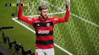 eFootball 2024 PS5_O Arrascaeta é letal de cabeça Corinthians x Flamengo