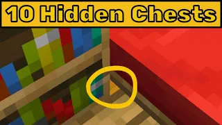 10 WAYS to Hide Your Valuable Items in Minecraft (Part 1)