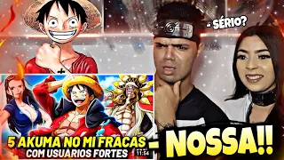 React • +5 AKUMA NO MI FRACAS QUE FICARAM SUPERPODEROSAS GRAÇAS AOS SEUS USUÁRIOS | ONE PIECE