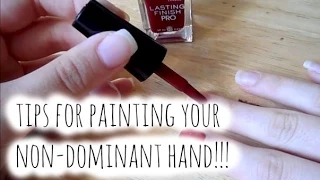 TIPS FOR PAINTING YOUR NON-DOMINANT HAND!