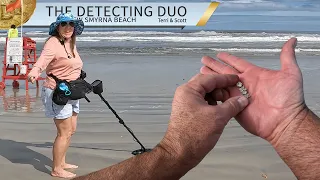 Beach Metal Detecting New Smyrna Beach Florida | The Detecting Duo