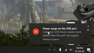 Power Surge On USB Port Windows 10- FIXED