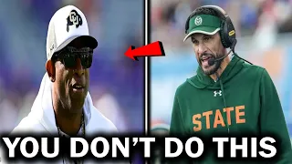 OMG... Colorado State's Coach Just THREW SHOTS at Deion Sanders!