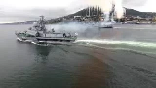 Морской парад на день ВМФ  2016. Вид с Квадрокоптера