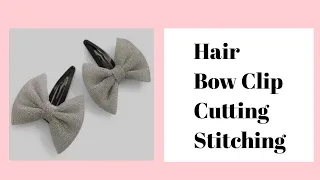 Diy Cute Bow Hair Clip tutorial||Easy to make bow hair clip at home
