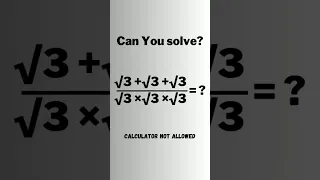 A Nice Radical Problem • Bodmas #shorts #olympiad #maths #matholympiad #mathematics #tips #viral