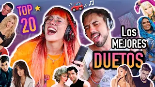 Los 20 MEJORES DUETOS de la historia 🎵 CANTANDO en el COCHE 🚗 | Carla Laubalo