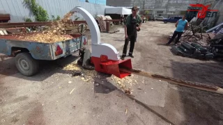 SRUB-600 chopping machine: chop wood into chips