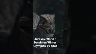 Jurassic World : Dominion winter Olympics TV spot velociraptor blue & T-rex first look movie trailer